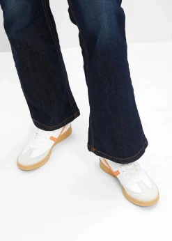 bonprix Sneaker^Sneaker im Retrolook weiß/hellorange