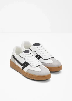 bonprix Sneaker^Sneaker im Retrolook weiß/schwarz