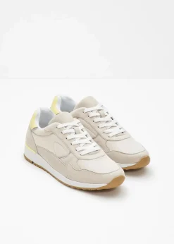 bonprix Sneaker^Sneaker im Retrolook natur/hellgelb