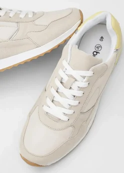 bonprix Sneaker^Sneaker im Retrolook natur/hellgelb