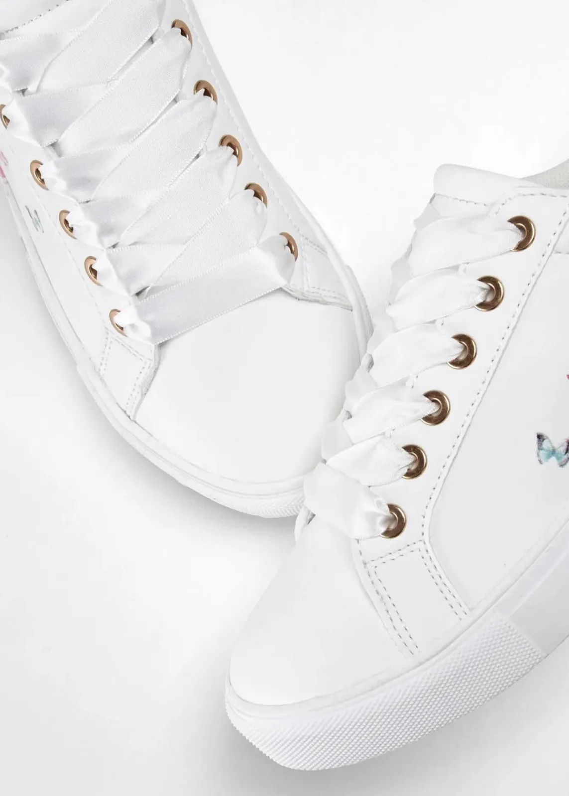 bonprix Sneaker^Sneaker mit floralem Druck weiß geblümt