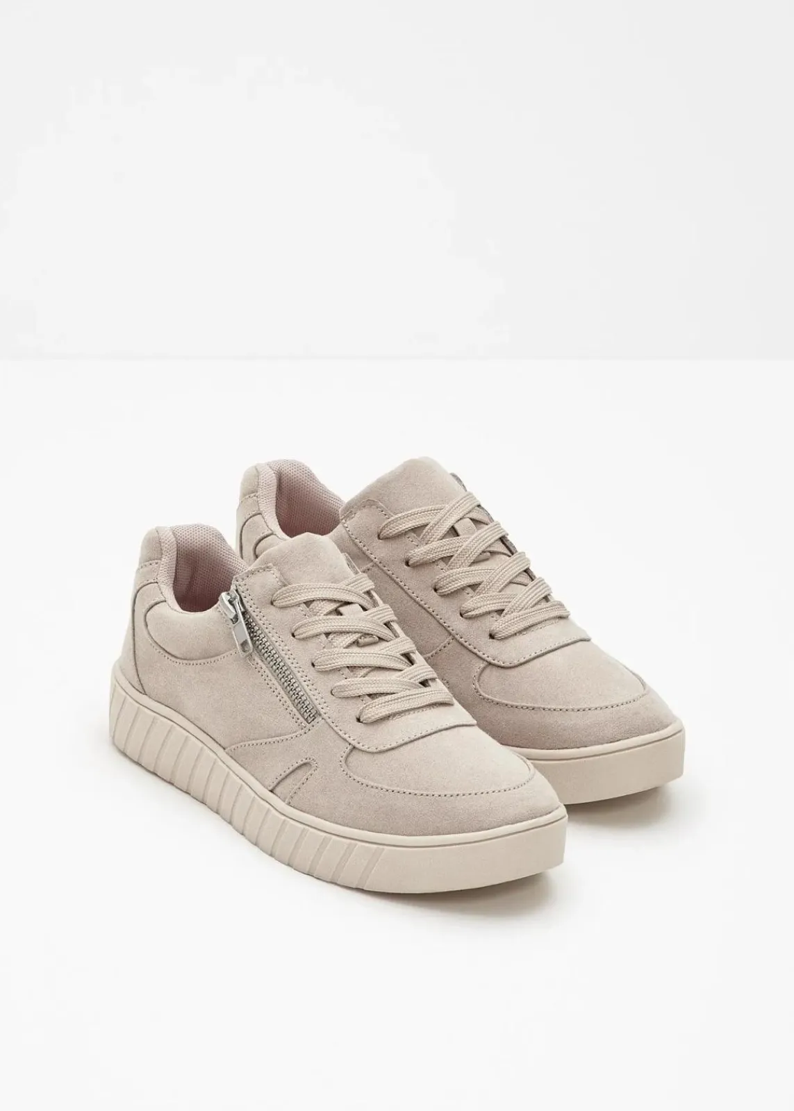 bonprix Sneaker^Sneaker mit gepolsterter Innensohle hellsand