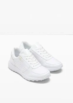 bonprix Sneaker|Schuhe & Accessoires In Spezialgrößen·Schuhe In Übergröße^Sneaker mit Glitzersteinen weiss