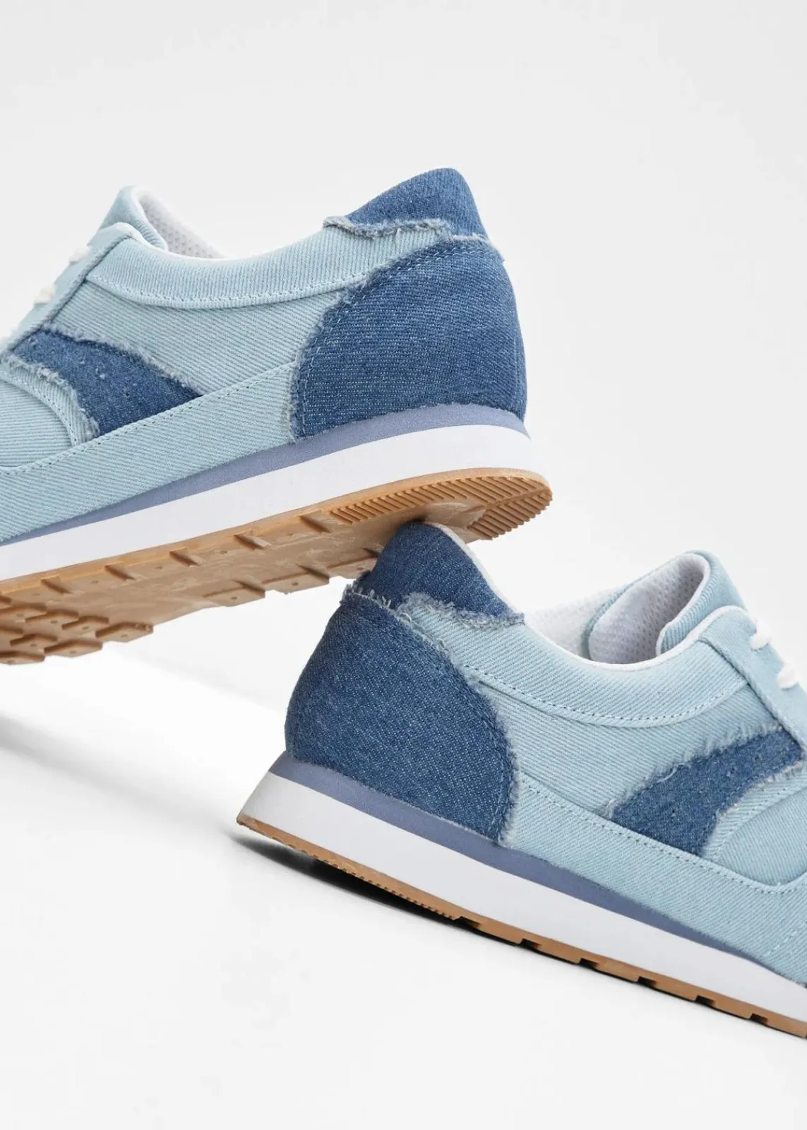 bonprix Sneaker|Sport- & Trekkingschuhe^Sneaker mit Mesh-Einsatz dunkelblau denim/hellblau denim