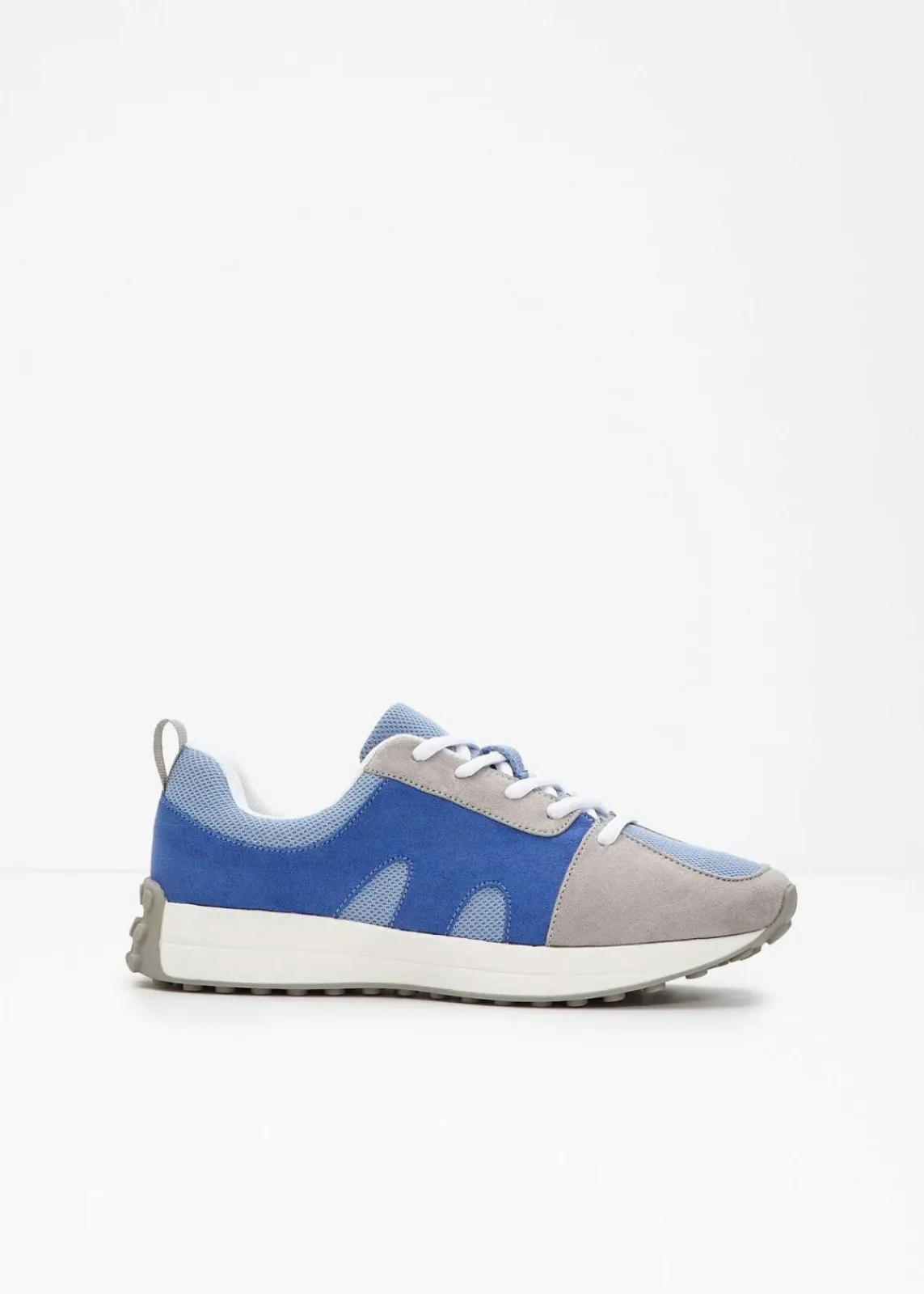 bonprix Sneaker^Sneaker mit Mesh-Einsatz blau/grau