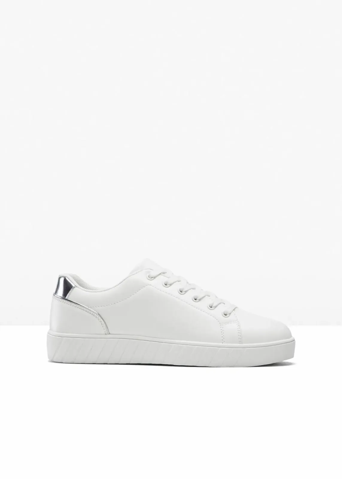 bonprix Sneaker^Sneaker mit Metallic-Details weiss