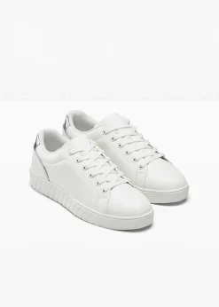 bonprix Sneaker^Sneaker mit Metallic-Details weiss