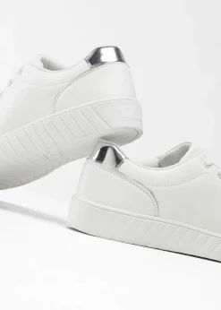 bonprix Sneaker^Sneaker mit Metallic-Details weiss