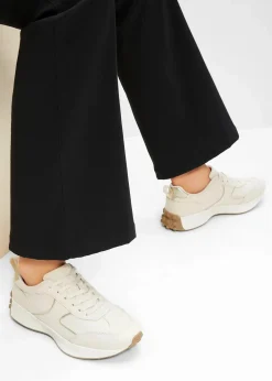 bonprix Sneaker^Sneaker mit Metallic-Details creme