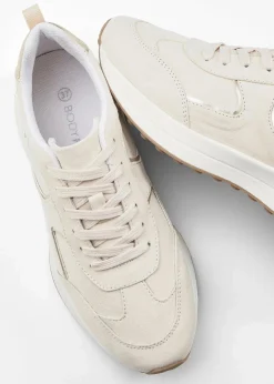 bonprix Sneaker^Sneaker mit Metallic-Details creme