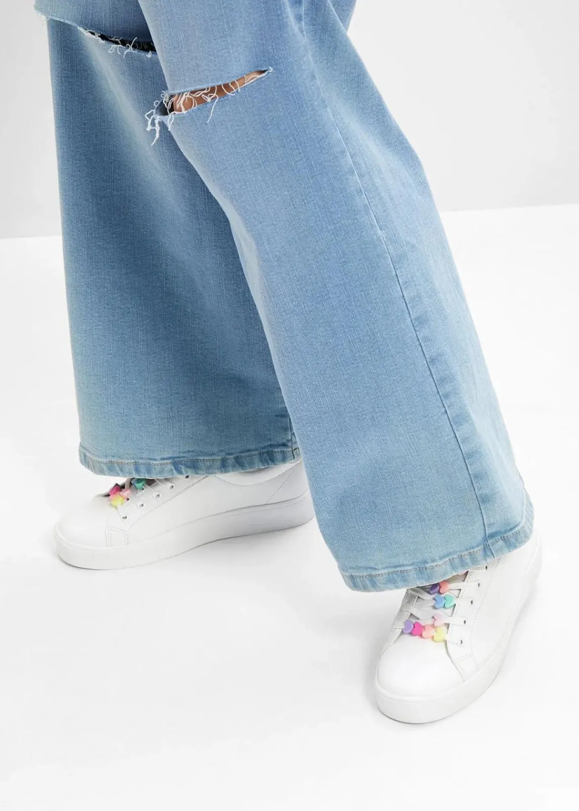 bonprix Sneaker^Sneaker mit Perlen weiß