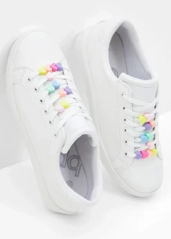 bonprix Sneaker^Sneaker mit Perlen weiß