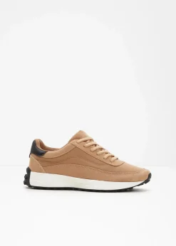 bonprix Sneaker^Sneaker mit Profilsohle naturbraun