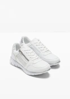 bonprix Sneaker|Schuhe & Accessoires In Spezialgrößen·Schuhe In Übergröße^Sneaker mit Reißverschluss weiss