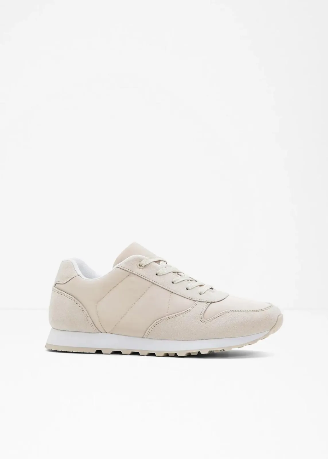 bonprix Sneaker^Sneaker mit Satin-Einsatz beige