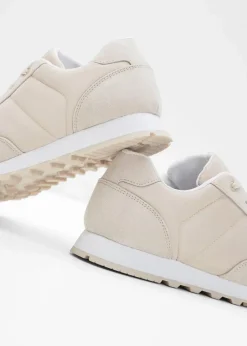 bonprix Sneaker^Sneaker mit Satin-Einsatz beige
