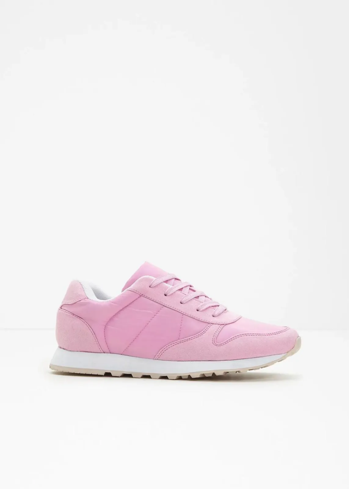 bonprix Sneaker^Sneaker mit Satin-Einsatz aschrosa