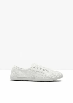 bonprix Sneaker^Sneaker mit Spitze weiß