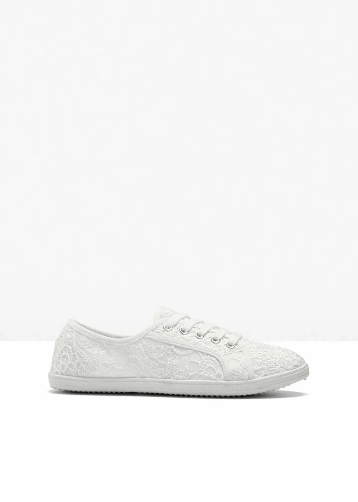 bonprix Sneaker^Sneaker mit Spitze weiß