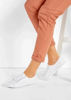bonprix Sneaker^Sneaker mit Spitze weiß