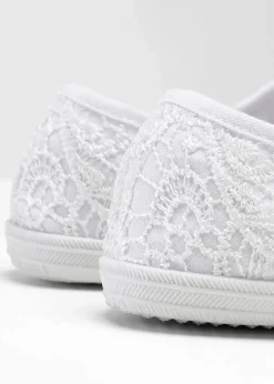 bonprix Sneaker^Sneaker mit Spitze weiß