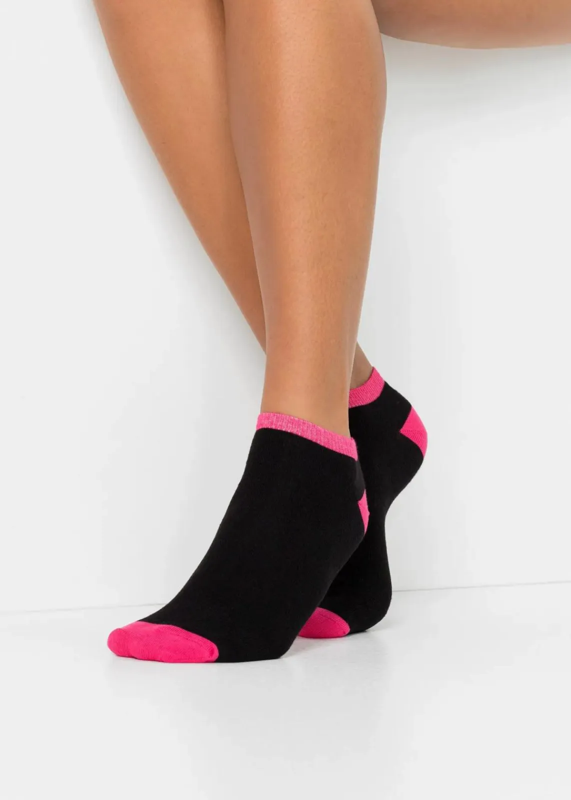 bonprix Mehrfachpacks|Jungen·Strümpfe^Sneaker Socken Wochentage (8er Pack) mit Bio-Baumwolle schwarz/bunt