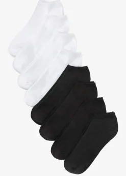 bonprix Mehrfachpacks|Jungen·Strümpfe^Sneakersocken mit Bio-Baumwolle (8er Pack) schwarz/weiß