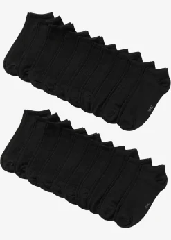 bonprix Socken|Socken^Sneakersocken mit Bio-Baumwolle (20er Pack) schwarz