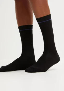 bonprix Socken|Socken^Socken mit Bio-Baumwolle (6er Pack) schwarz gestreift