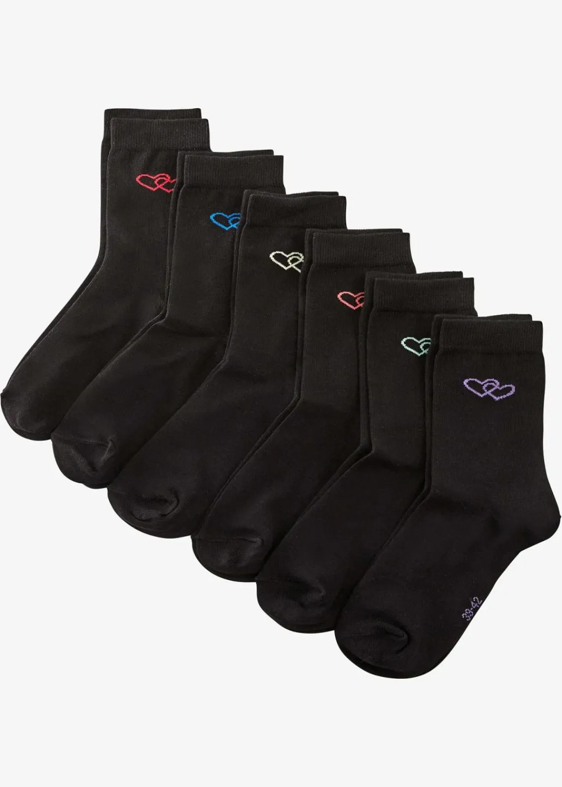 bonprix Nachhaltigere Materialien|Socken & Strumpfhosen^Socken mit Bio-Baumwolle (6er Pack) schwarz gemustert