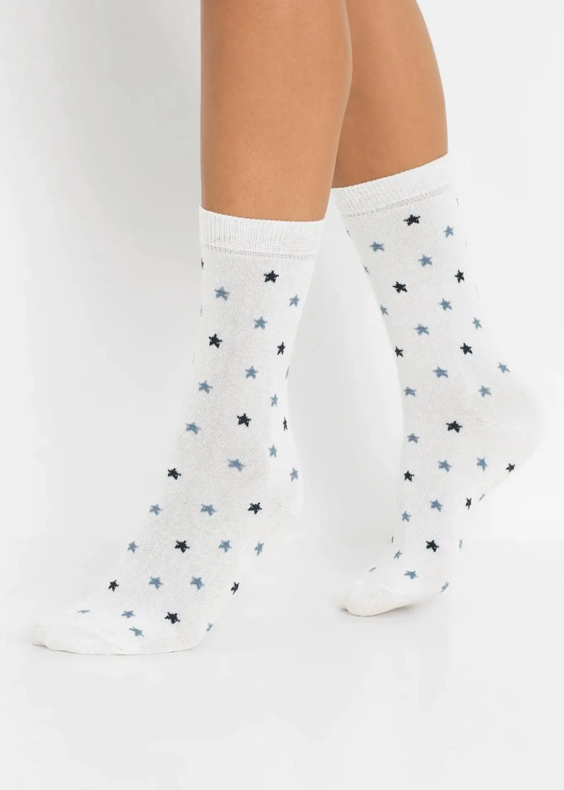 bonprix Mehrfachpacks|Mädchen·Strümpfe^Socken mit Bio-Baumwolle (5er Pack) grau meliert / aschrosa / schwarz