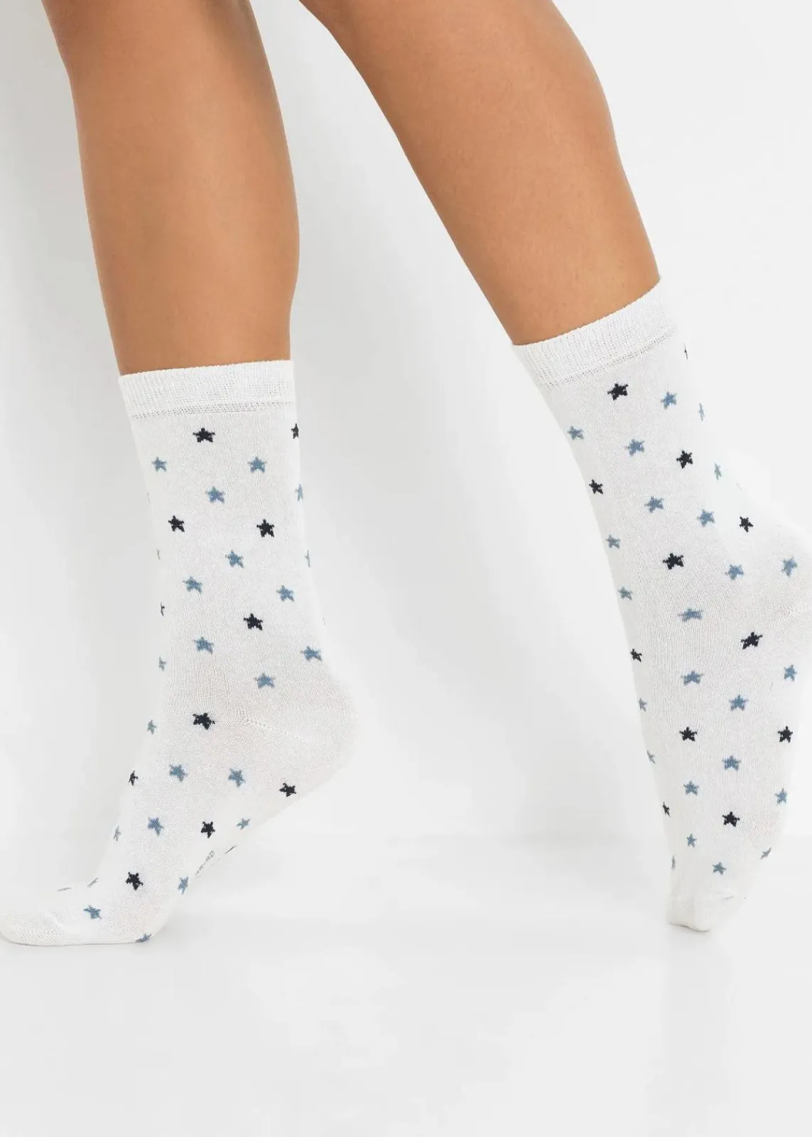 bonprix Mehrfachpacks|Mädchen·Strümpfe^Socken mit Bio-Baumwolle (5er Pack) grau meliert / aschrosa / schwarz