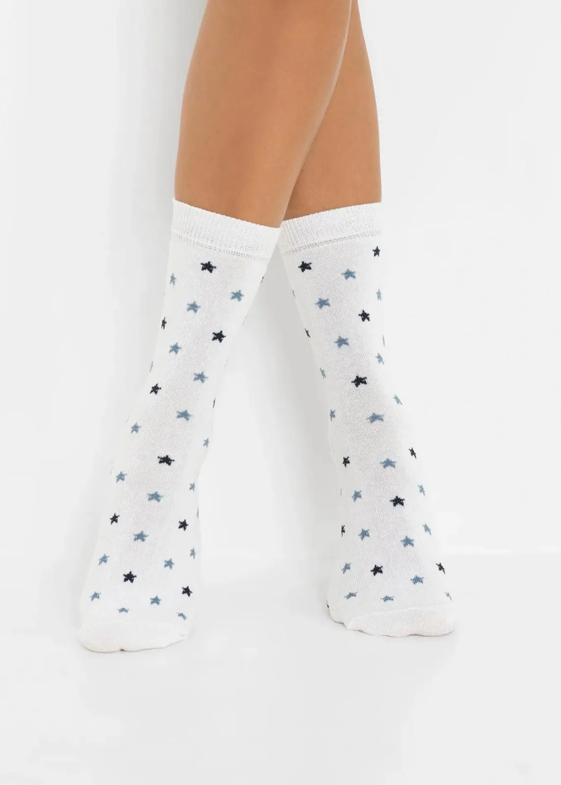 bonprix Mehrfachpacks|Mädchen·Strümpfe^Socken mit Bio-Baumwolle (5er Pack) grau meliert / aschrosa / schwarz