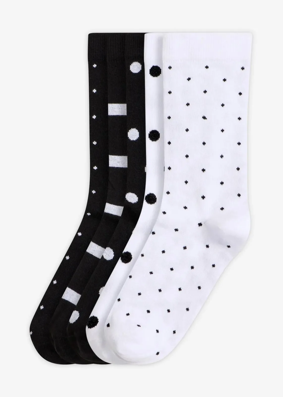 bonprix Socken & Strumpfhosen|Nachhaltigere Materialien^Socken mit Bio-Baumwolle (5er Pack) schwarz + weiß