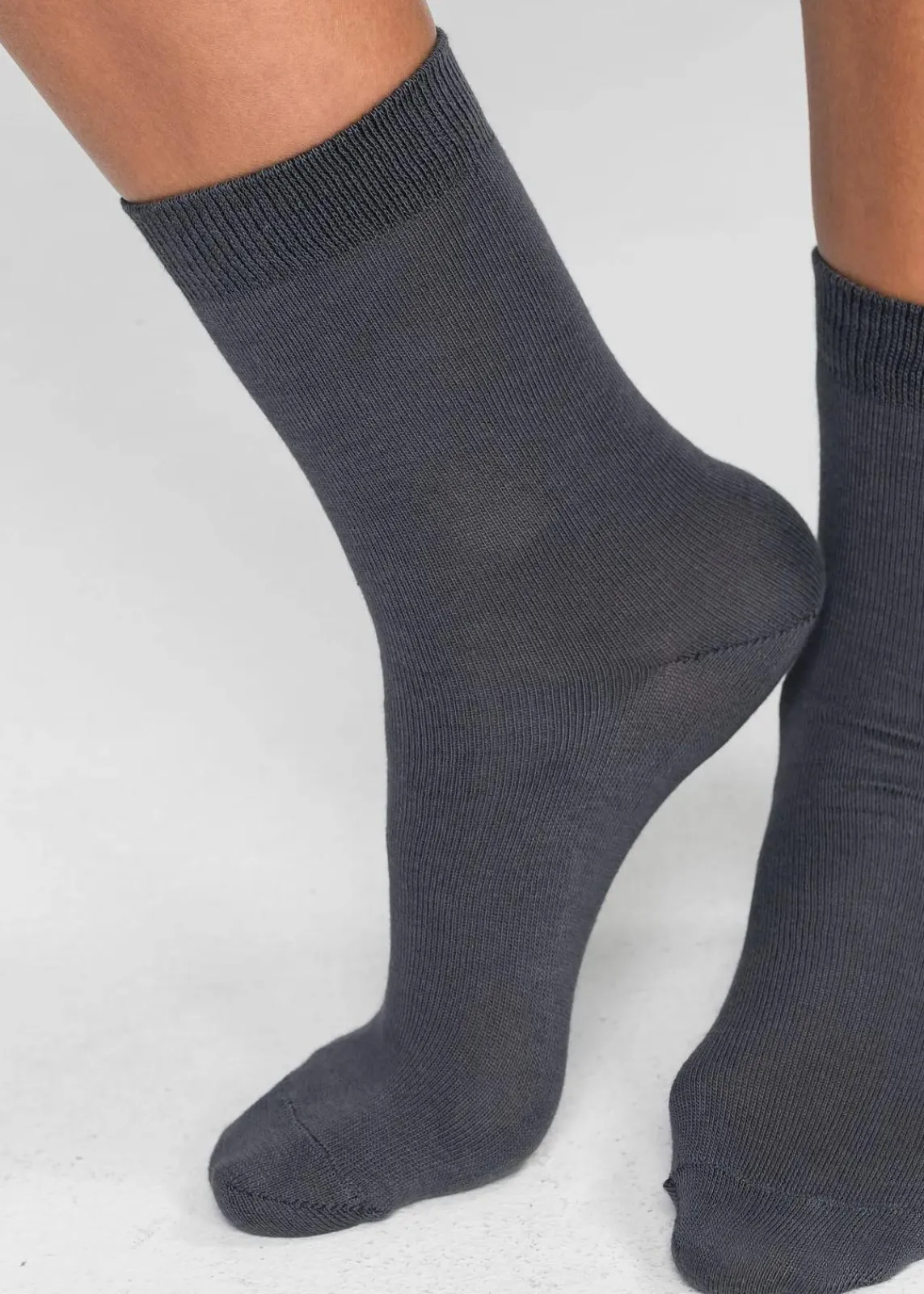 bonprix Socken & Strumpfhosen|Basics^Socken mit Bio-Baumwolle (10er Pack) grautöne