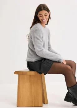 bonprix Bekleidung·Umstandsmode|Pullover & Strickjacken^Softer Pullover mit weiten Ärmeln hellgrau meliert