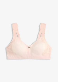bonprix Wäsche·Dessous|Wäsche·Große Cups D-H^softer Spacer-BH ohne Bügel mit Minimizer-Effekt seidenrosa