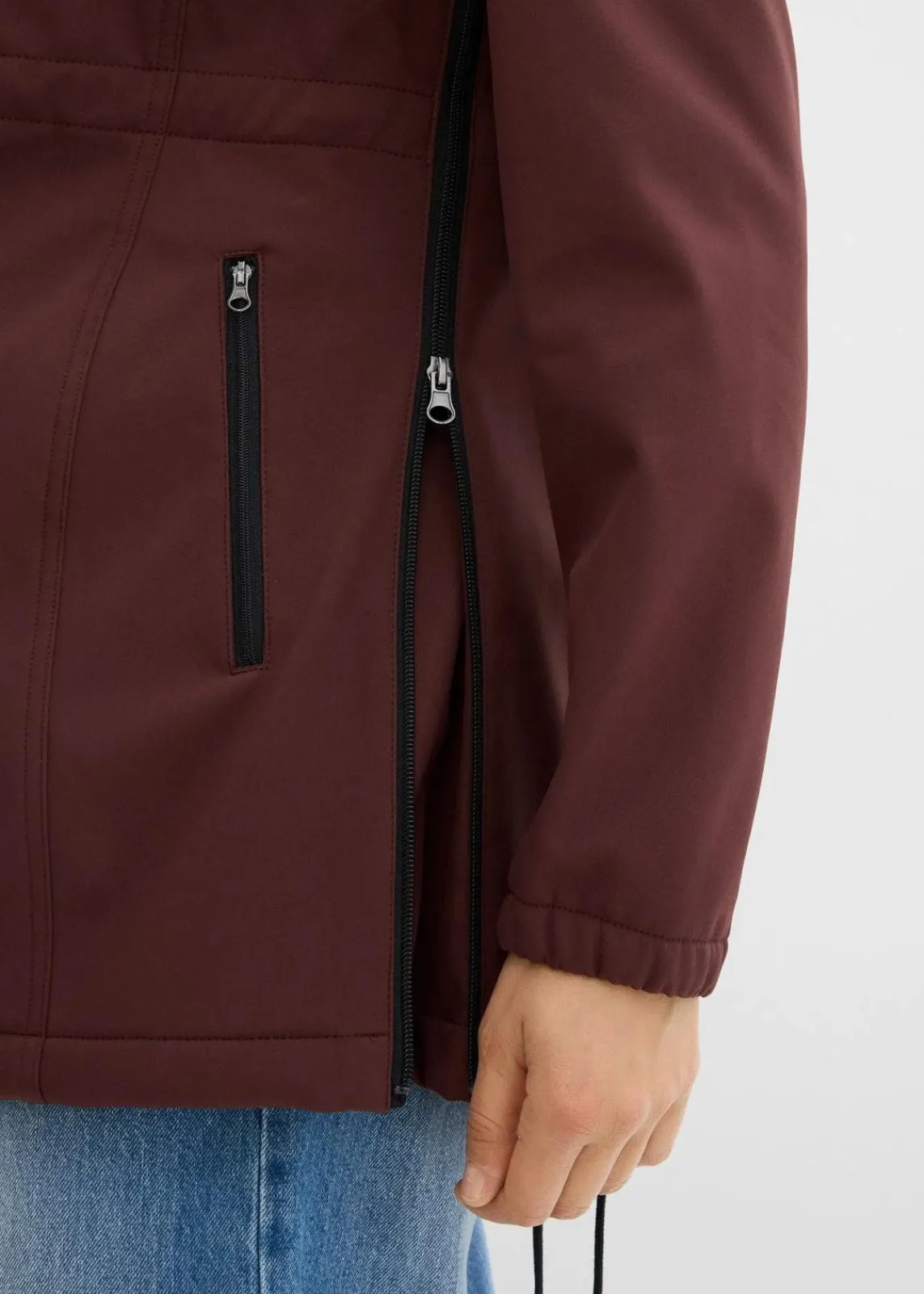bonprix Bekleidung·Blazer|Umstandsmode^Softshell-Tragejacke / Umstandsjacke, weitenregulierbar terrabraun