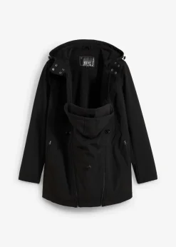 bonprix Umstandsmode|Bekleidung·Blazer^Softshell-Tragejacke / Umstandsjacke, weitenregulierbar schwarz