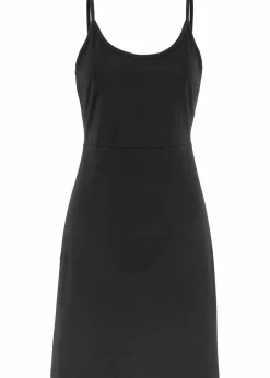 bonprix Basics|Nachhaltigere Materialien^Sommer-Jersey-Kleid mit verstellbaren Trägern schwarz