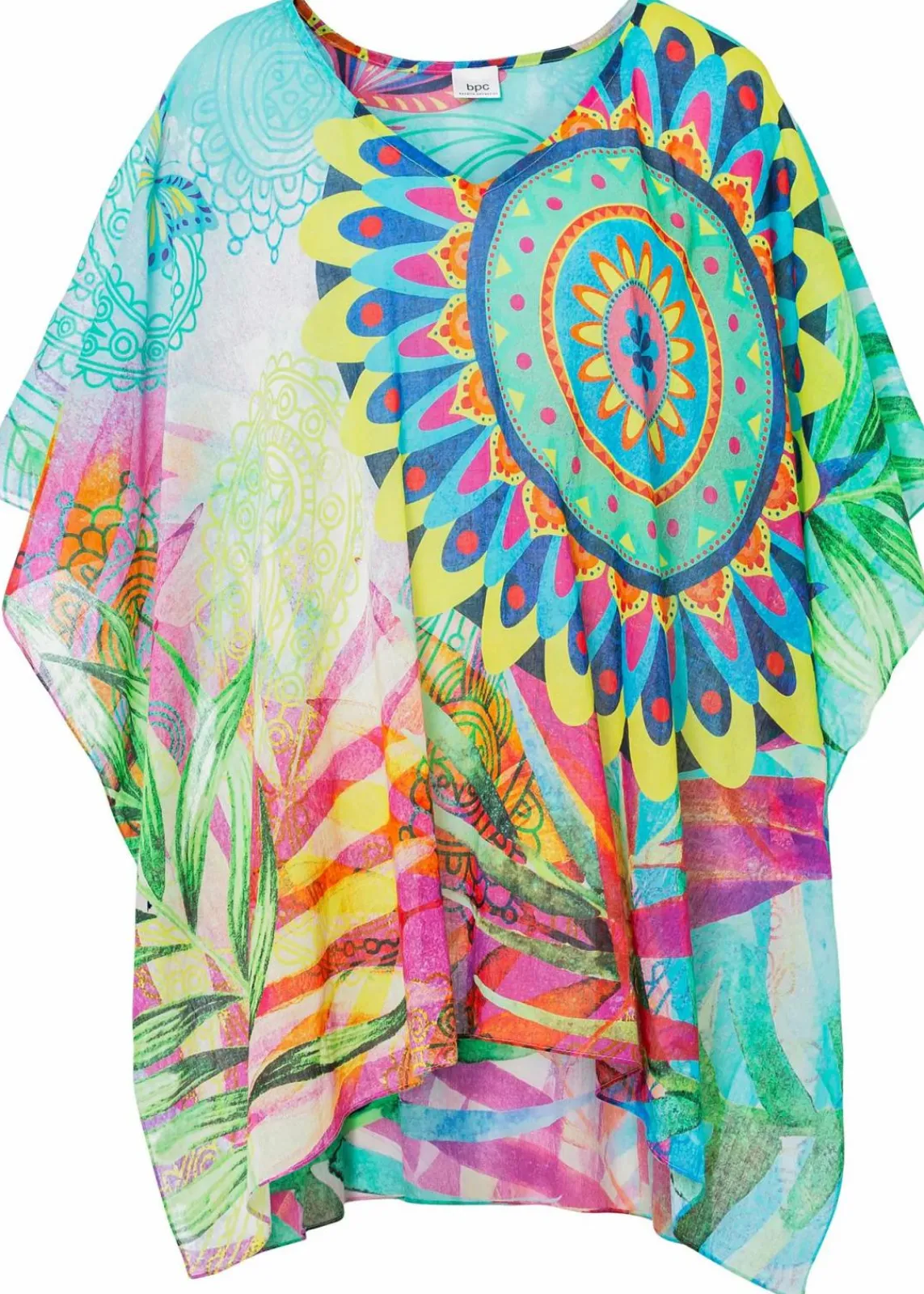 bonprix Ponchos|Schuhe & Accessoires In Spezialgrößen·Tücher & Ponchos^Sommerponcho multi bedruckt
