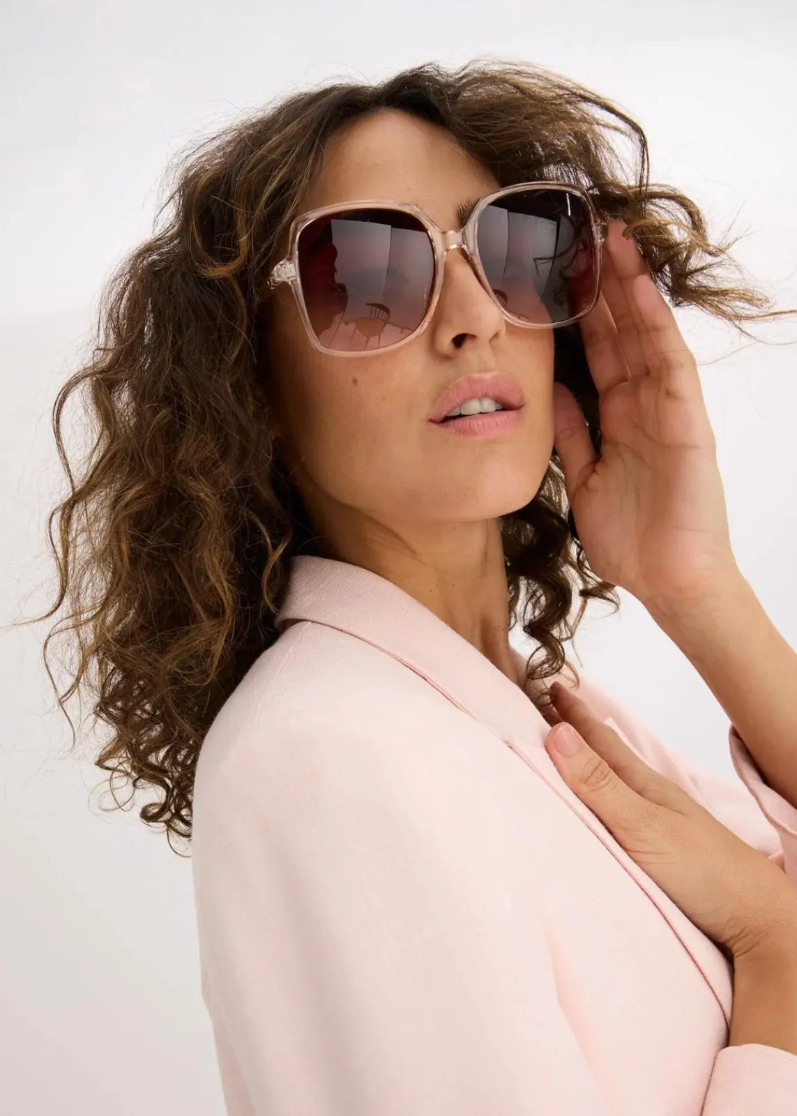 bonprix Sonnenbrillen^Sonnenbrille beige transparent