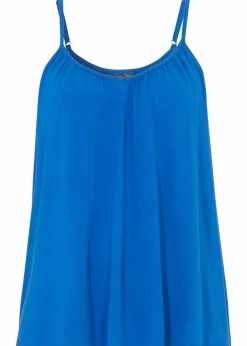 bonprix Nachhaltigere Materialien|Shirts & Tops^Spaghettiträger-Top aus fließender Viskose azurblau