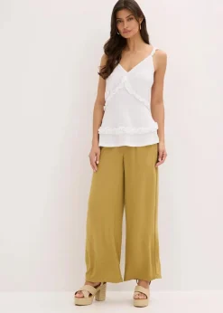bonprix Shirts & Tops^Spaghettiträger-Top mit Rüschen weiß