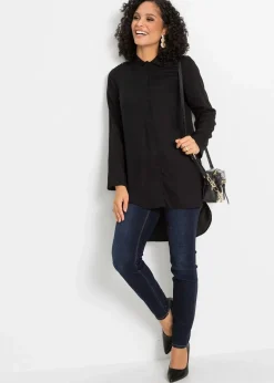 bonprix Bekleidung·Jacken & Mäntel|Nachhaltigere Materialien^Spitzenbluse schwarz