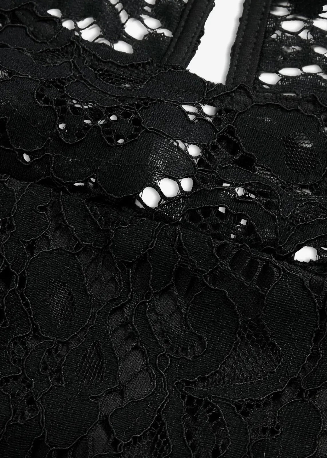 bonprix Kleider|Bekleidung·Pullover & Strickjacken^Spitzenkleid schwarz