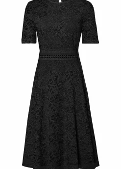 bonprix Festliche Mode|Kleider^Spitzenkleid mit Häkeleinsatz schwarz