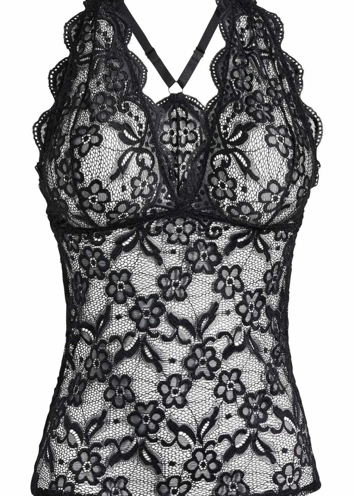 bonprix Dessous|Corsagen & Negligés^Spitzentop schwarz