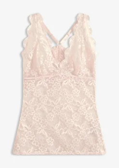bonprix Corsagen & Negligés|Dessous^Spitzentop hellrosa