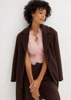 bonprix Jacken & Mäntel|Bekleidung·Hosen^Spitzenweste vintagerosa